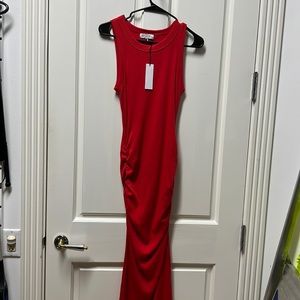 Red maxi dress brand, Michael stars size small